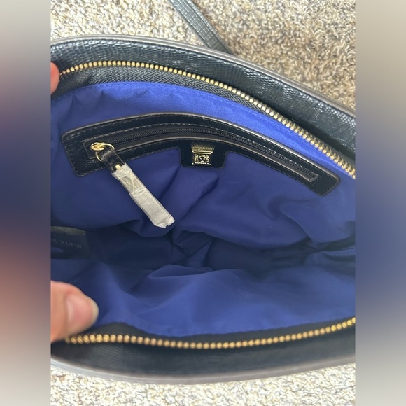 NWOT Anne Klein black and gold with animal print shoulder purse - Picture 6 of 13